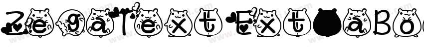 ZegaText ExtraBold I字体转换